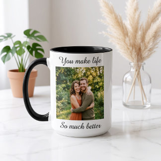 Personalised Photo Couples Mug | Custom Anniversar