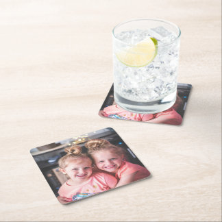 Personalised Photo Create Your Own Square Paper Coaster