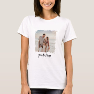 Personalised Photo Cup Custom Text Family Picture T-Shirt