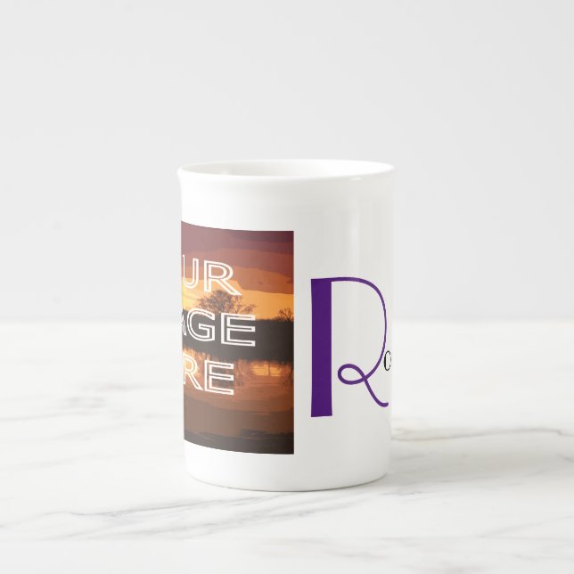 Personalised Photo Custom Bone China Coffee Mug (Front)