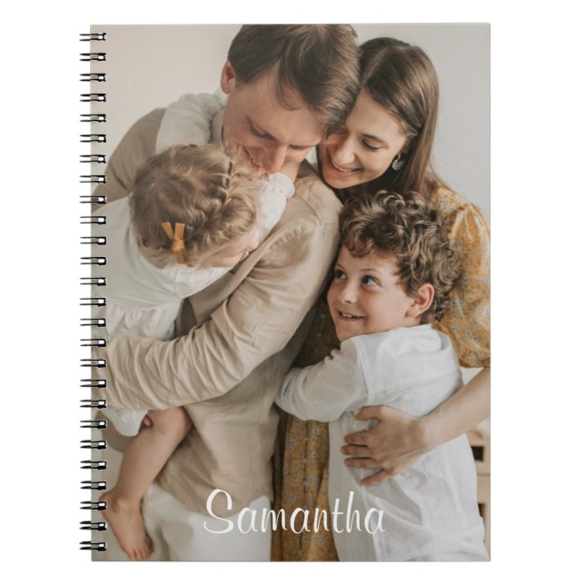 personalised photo custom name notebook (Front)