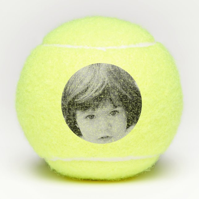 Personalised Photo Custom Printed Tennis Balls (Front)