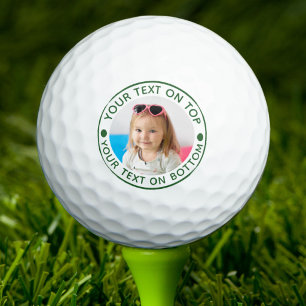 Personalised Photo Custom Text and Colour Golf Balls