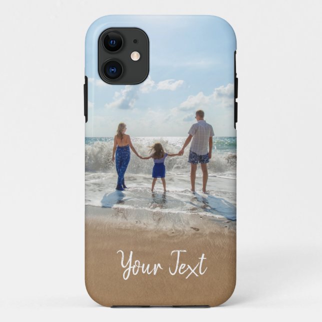 Personalised Photo & Custom Text Template Case-Mate iPhone Case (Back)