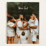 Personalised Photo & Custom Text Template Planner<br><div class="desc">Create your own one of a kind design with your own personalised photos and custom text. Use your own photos and text to make it your own. Ideal photo and text template for Mother's day gifts, Father's day gifts, business products, company merchandise, corporate and office decor, home decor, memorial, pets,...</div>