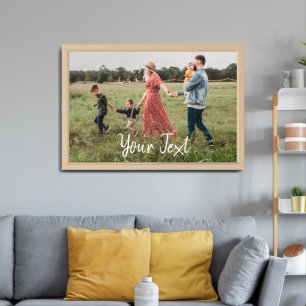 Personalised Photo & Custom Text Template Poster