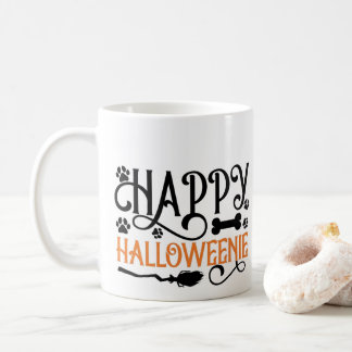 Personalised Photo Dachshund Halloween Dog Coffee Mug
