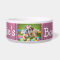 Personalised Photo Dog Bowl Red and Blue