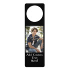 Personalised Photo Door Sign Doorknob Hanger