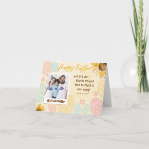 Personalised Photo Easter Flat Holiday Card