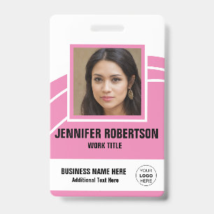 Personalised Photo Employee Badge ID Badge