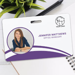 Personalised Photo Employee Logo Name Corperate ID Badge