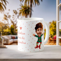 Personalised Photo Face Funny Christmas Elf Kid