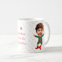 Personalised Photo Face Funny Christmas Elf Kid