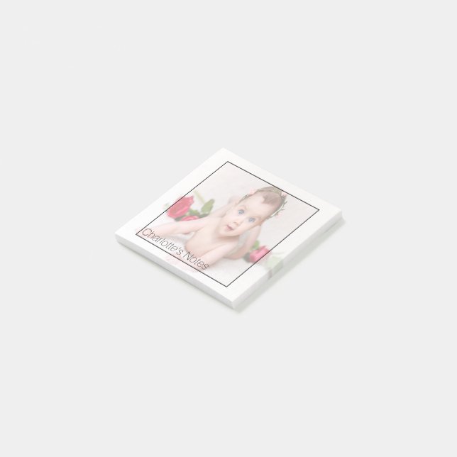 Personalised Photo Faded Post-it Notes (Angled)