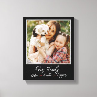 Personalised Photo family Canvas Print