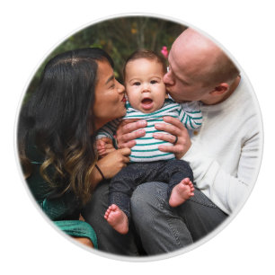 Personalised Photo Family Ceramic Knob