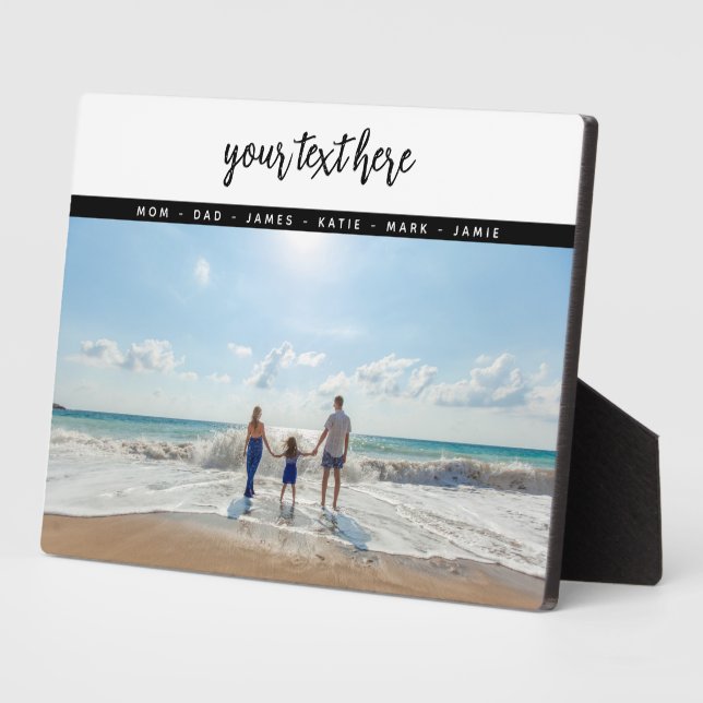 Personalised Photo Family Love Memories  Plaque (Side)