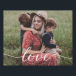 Personalised Photo Family Love Script Faux Canvas Print<br><div class="desc">Using a beautiful and modern script for the word "Love",  this family love faux canvas print can be easily personalised with your own favourite family photo. A cherished gift to be enjoyed for years to come.</div>