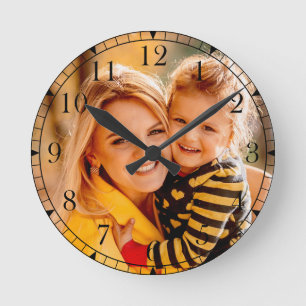 Personalised Photo Family Memory Keepsake Round Clock