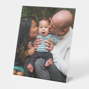 Personalised Photo Family Pedestal Sign