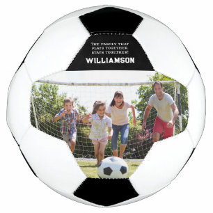 Personalised Photo Family Saying Soccer Ball