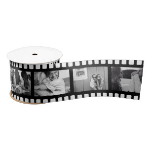 Personalised Photo Film Roll Satin Ribbon