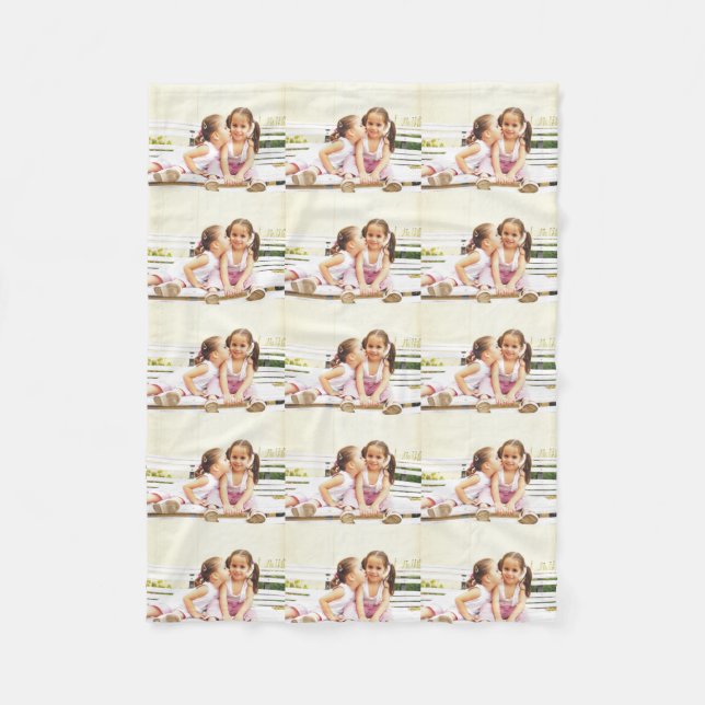 Personalised photo fleece blanket. Make your own! Blanket (Front)