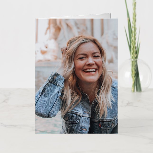 Personalised Photo Foil Greeting Card (Front)