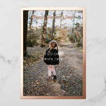 Personalised Photo Foil Mother's Day Card.