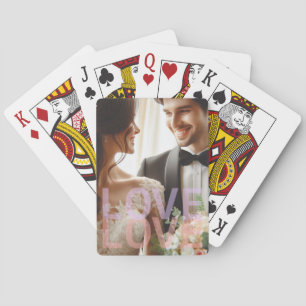 Personalised Photo for Couples and Family, LOVE Playing Cards