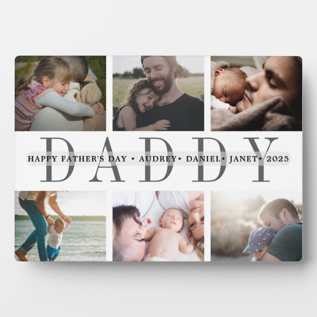 Personalised Photo Frame Custom Daddy Father's Day (Front)