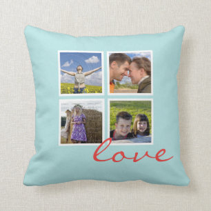Personalised Photo Frame Throw Pillows Collage