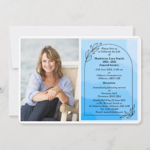 Personalised Photo Funeral Invitation