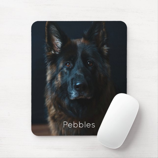 Personalised Photo German Shepherd Mouse Pad (With Mouse)