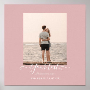 Personalised PHOTO GIFT - Family Friends Newlyweds Poster