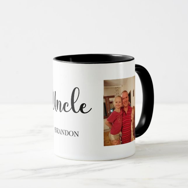 Personalised Photo Gift for Uncle Coffee Mug  (Front Right)