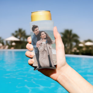 personalised photo gift funny photo gifts beer  seltzer can cooler