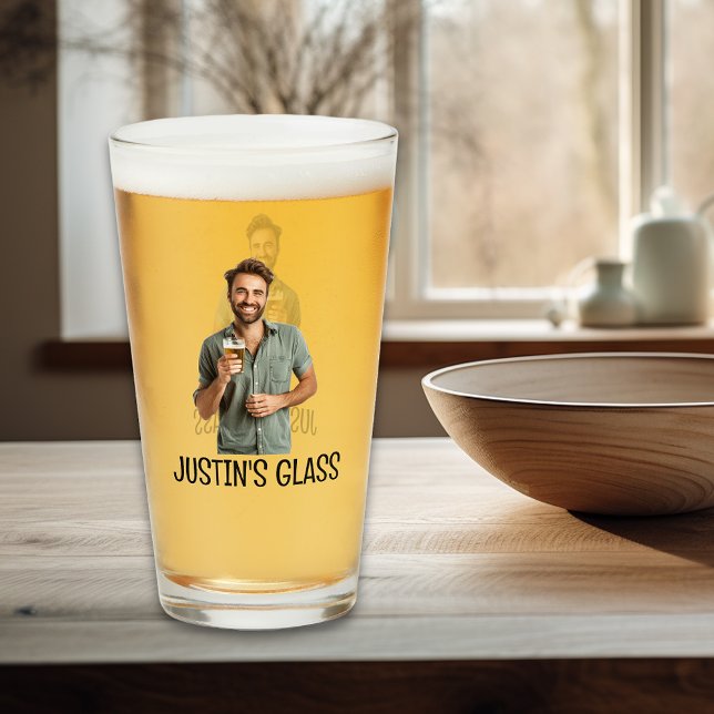 Personalised Photo Gift Monogram Glass (Creator Uploaded)