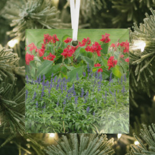 Personalised Photo Glass Tree Decoration