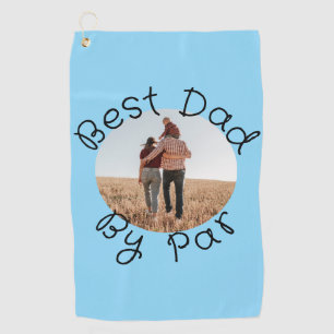 Personalised Photo Golf Gift Best Dad By Par Towel