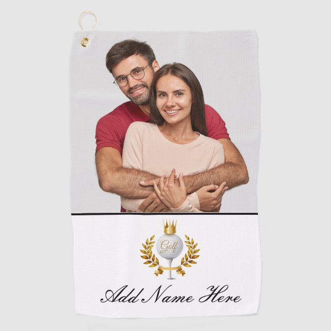 Personalised Photo Golf Towel (Front)