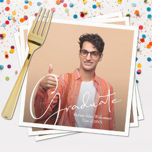 Personalised Photo Graduation Napkin