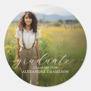 Personalised Photo Graduation Stickers