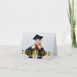 Personalised Photo Graduation Thank You Card