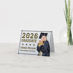 Personalised Photo Graduation Thank You Card