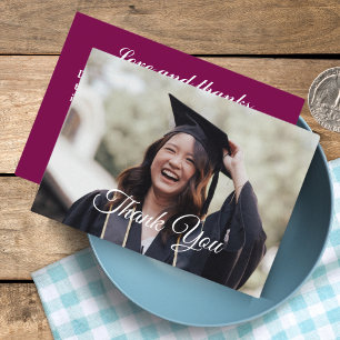 Personalised Photo Graduation Thank You Cards