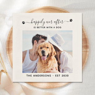 Personalised Photo Happily Ever After Wedding Napkin