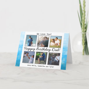Personalised Photo Happy Birthday Dad Card