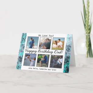 Personalised Photo Happy Birthday Dad Card